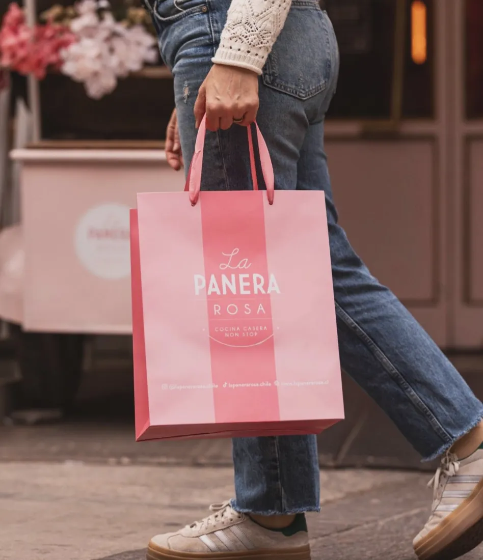 Bolsa rosa de La Panera Rosa