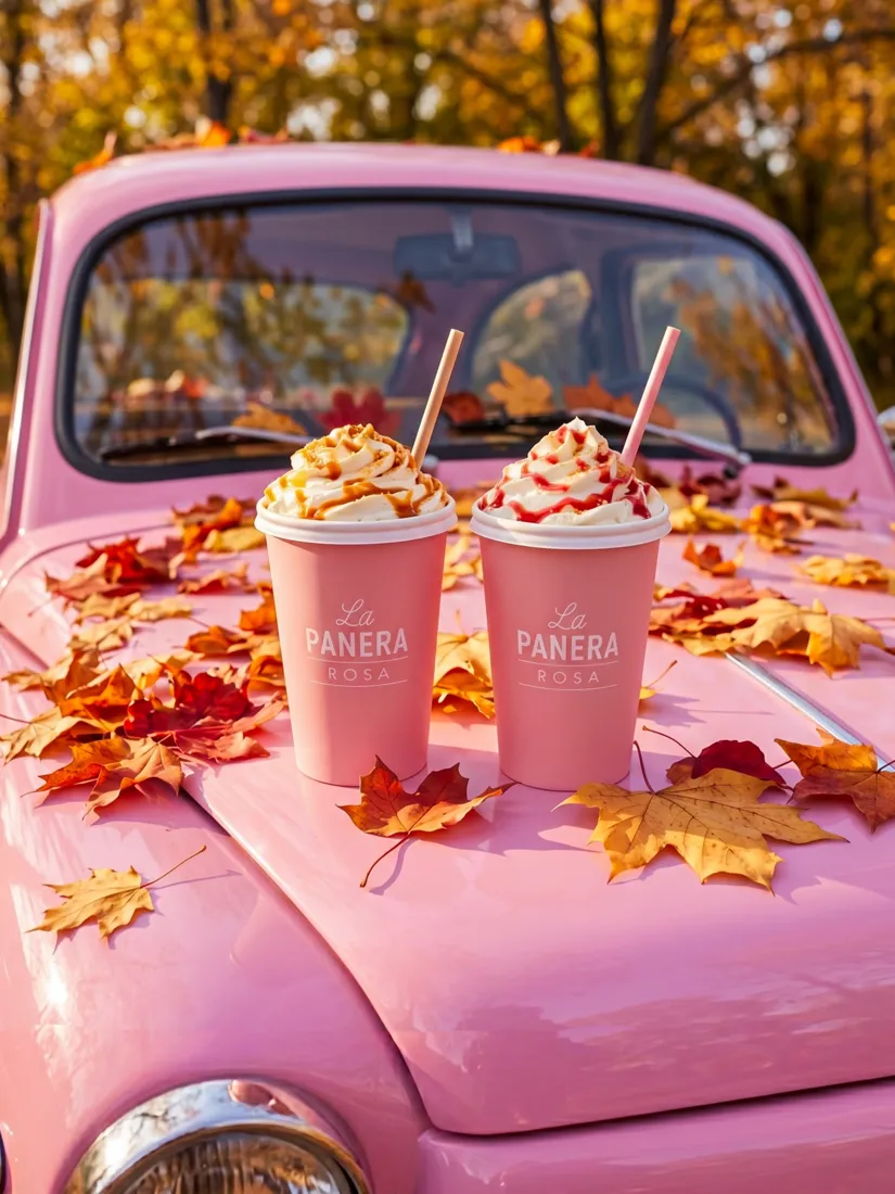 Fitito rosa con dos milkshakes